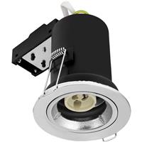 Meridian Lighting Fire Rated Cast GU10 Downlight in Chrome Steel