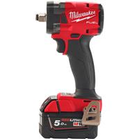Milwaukee M18 FIW2F38-502X Gen 3 FUEL Impact Wrench with 3/8 Friction Ring 2 x 5.0Ah