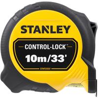 Stanley Control Lock Tape Measure 10m/33' in Yellow Rubber