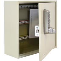Codelocks Key Secure By Original Key Cabinet with CL2255 Electronic Lock 50 Key Hooks in Light Grey Steel