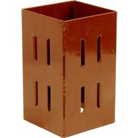 Powapost Post Extender 75 x 75mm Powder Coated Steel