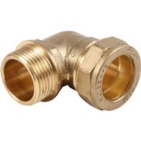 Made4Trade Compression Elbow Male 22mm x 3/4" in Gold