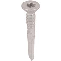 TechFast Heavy Duty Timber To Steel Countersunk/Torx Roof Screw 5.5 x 40mm (100 Pack) in Silver