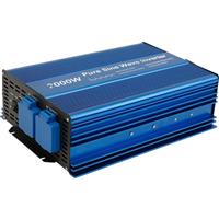 Streetwize Accessories Streetwize Pure Sine Wave Inverter 2000 Watt Plastic
