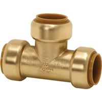 Pegler Yorkshire Tectite Classic Push Fit Equal Tee 15mm in Gold Copper
