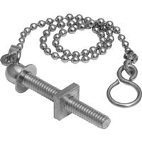 Chain 12" Ball Stay & Hook in Chrome