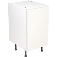 Kitchen Kit Flatpack J-Pull Kitchen Cabinet Base Unit Super Gloss 450mm in White MFC