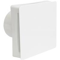 Airvent 100mm Part L Quiet Extractor Fan Timer in White ABS