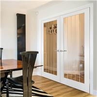 JB Kind Cottage 1L Glazed Internal Door 35 x 1981 x 610mm in White Moulded