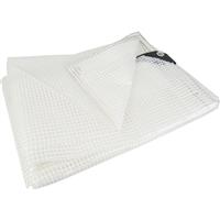 Unbranded Leno Tarpaulin 4m x 10m 175GSM in Clear Polyethylene