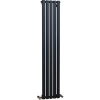 Ximax Bristol Designer Radiator 1500 x 294mm 1778Btu Single in Anthracite Steel