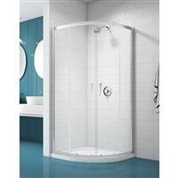 Merlyn NIX Sliding 2 Door Quadrant Shower Enclosure 900 x 900mm in Chrome Toughened Safety Glass