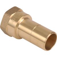 Hep2O Female Adaptor Brass Spigot 22mm x 3/4" in Gold