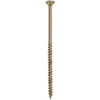 ForgeFast Multi Purpose Self Drilling Wood Screw 6.0 x 150mm (100 Pack) in Gold Steel