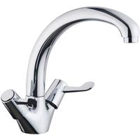 Ebb and Flo Ebb + Flo Contract Lever Mono Mixer Kitchen Tap in Chrome Brass
