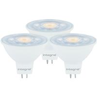 Integral LED 12V MR16 GU5.3 Lamp 3.4W Cool White 400lm (3 Pack)