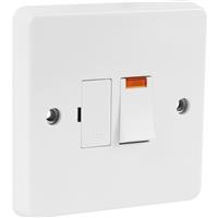 Crabtree 13A Fused Spur Switched Neon in White Plastic
