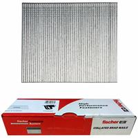 Fischer 16G Galvanised Straight Brad Nails 38mm (2000 Pack) in Silver Galvanised Steel