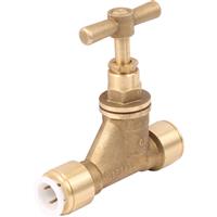 JG Speedfit Brass Stopcock 15mm in Gold