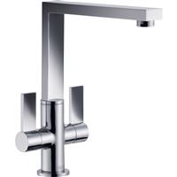 Franke Bern Mono Mixer Kitchen Tap in Chrome Brass