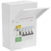 Axiom Metal Consumer Unit + 63A Type A RCD + 4 MCBs 4 Way