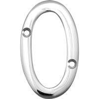 Unbranded Numeral 75mm 0 in Chrome Chrome Plated