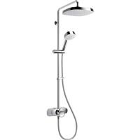 Mira Form Dual Outlet Thermostatic Mixer Shower in Chrome Stainless Steel