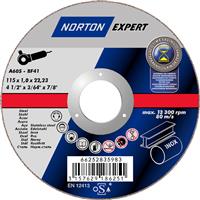 Norton Flat Metal Slitting Disc 115 x 1 x 22.2mm Steel