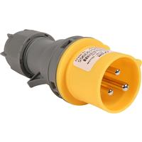 Axiom Industrial Connectors IP44 110V Plug 16A in Yellow