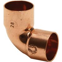 Endex End Feed Elbow 28mm in Copper