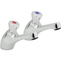 Non Concussive Basin Taps (2 Pack) in Chrome Rubber
