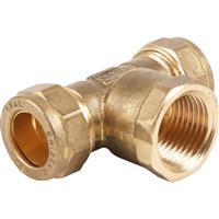 Made4Trade Compression Reducing Tee Fi 15mm x 15mm x 1/2" Fi in Gold