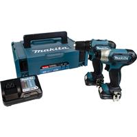 Makita CLX224AJ 12V CXT Max Drill Driver & Impact Driver Kit 2 x 2.0Ah in Blue Steel