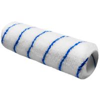 Pinnacle Polyester/Acrylic Blue Stripe Roller Sleeve 9" Medium Pile in White