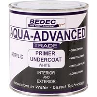 Bedec Aqua Advanced Primer & Undercoat Paint 1L in White Acrylic