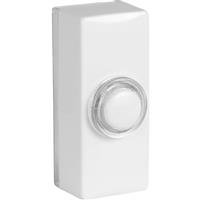 Byron Wired Bell Push Illuminated in White