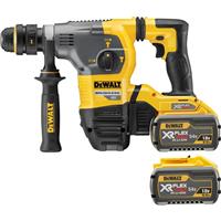 DeWalt DCH333X2-GB 54V XR FlexVolt SDS Plus Hammer Drill 2 x 9.0Ah in Yellow Steel