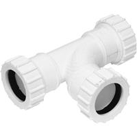 Aquaflow Compression Tee 40mm in White