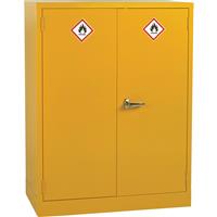 Barton Hazardous Substance Cabinet 1219 x 915 x 457mm in Yellow Steel