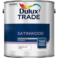Dulux Trade Satinwood Paint 2.5L Pure Brilliant in White