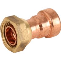 Pegler Yorkshire Tectite Sprint Straight Tap Connector 15mm x 1/2" in Copper