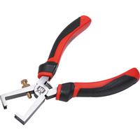 Minotaur Wire Stripping Pliers 160mm in Black/Red Chrome Vanadium Steel