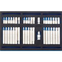 Draper Screwdriver Insert Bit Set in 1/4 Drawer EVA Insert Tray 40 Piece Steel