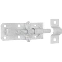 GateMate Brenton Padbolt 100 x 12mm Galvanised in Silver Galvanised Steel