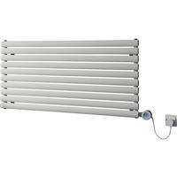 Ximax Bristol Horizontal Electric Designer Radiator 584 x 1200mm 3070 BTU 900W in White Steel