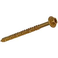 ForgeFast Timber Fixing Screw Tan 7 x 200mm (50 Pack) in Gold