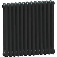 Arlberg Classic 3 Column Volcanic Radiator 600 x 628mm 2701Btu in Anthracite Steel