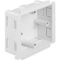 Bendex Challenger Trunking Outlet Box 1 Gang 30mm in White UPVC