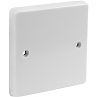 Crabtree Blank Plate 1 Gang in White Plastic