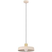 Eglo Valdiola Round Single Pendant Light Steel in Sandy